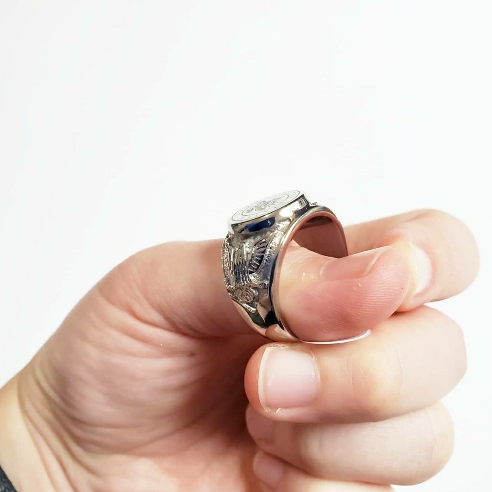 Stainless Steel U.S. Marine Signet - Picture 4 of 7